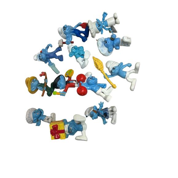 SMURFS FIGURES McDonalds Happy Meal Toys Lot of 12 - Picture 7 of 7